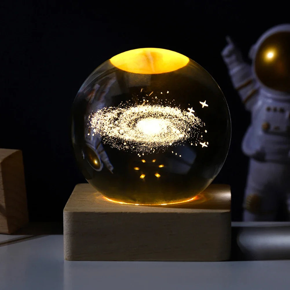 Crystal Ball LED Night Light Atmosphere