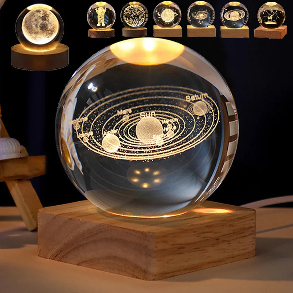 Crystal Ball LED Night Light Atmosphere